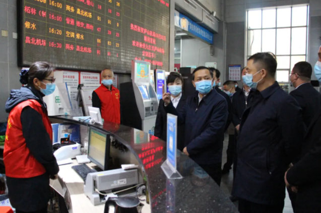 一線報(bào)道 || 九江市委常委、宣傳部部長孫金淼督查九江長途汽車站文明創(chuàng)建工作